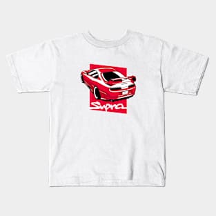 Red Supra mk4 Classic JDM Kids T-Shirt
